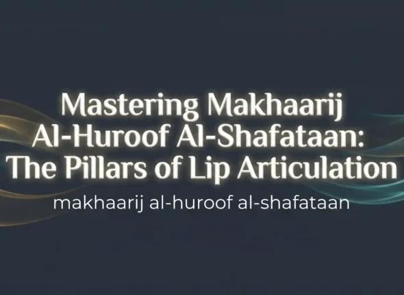 Makhaarij al-Huroof Al-Shafataan: A Practical Guide to the Lip Letters