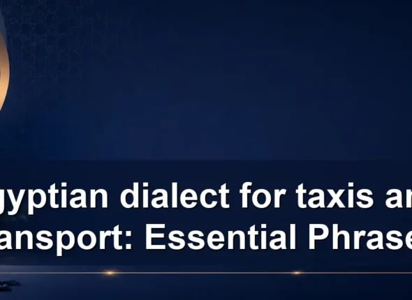 egyptian dialect for taxis and transport: Essential Phrases