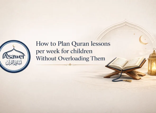 How to Plan quran lessons per week for children Without Overloading Them