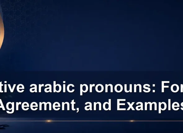 relative arabic pronouns: Forms, Agreement, and Examples