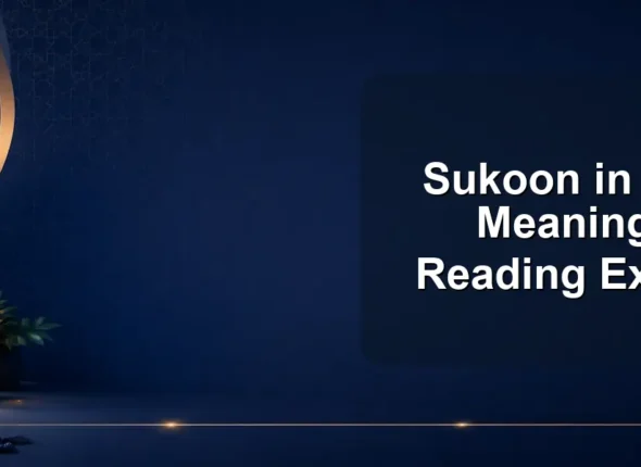 Sukoon in Arabic: Meaning and Reading Examples