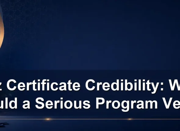 Hifz certificate credibility — Hifz Certificate Credibility: What Should a Serious Program Verify?