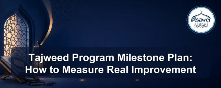 Tajweed program milestone plan — Tajweed Program Milestone Plan: How to Measure Real Improvement