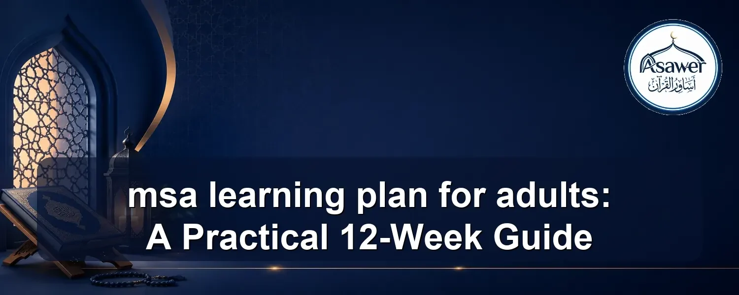 msa learning plan for adults — msa learning plan for adults: A Practical 12-Week Guide